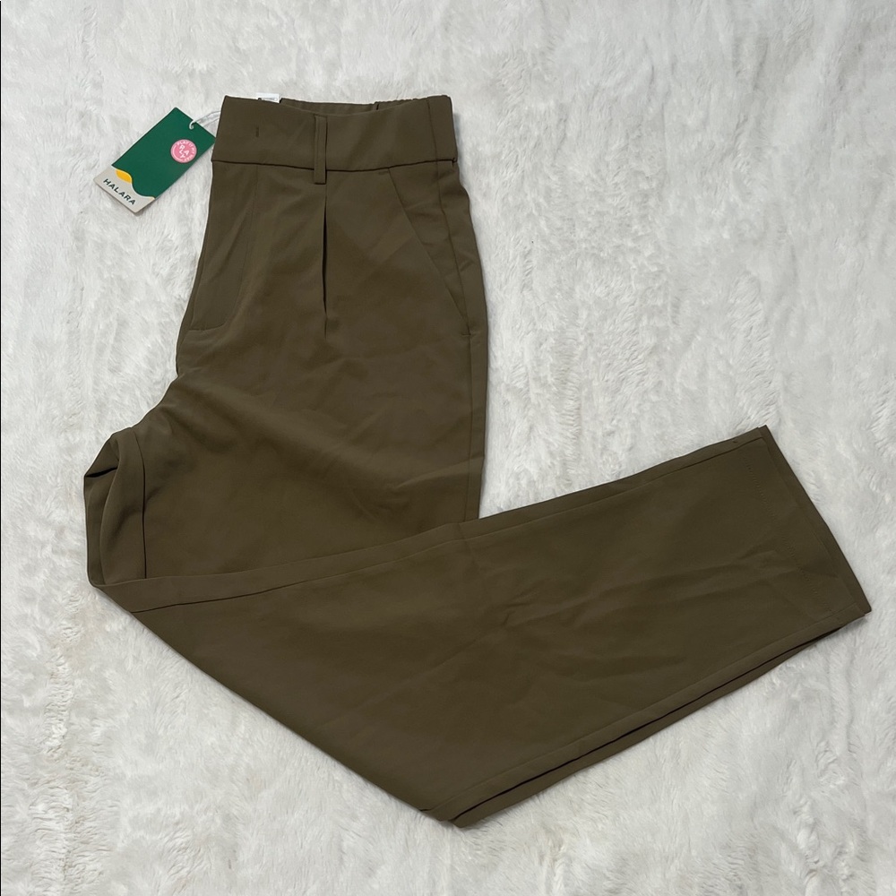 HALARA Olive High-Waist Trousers